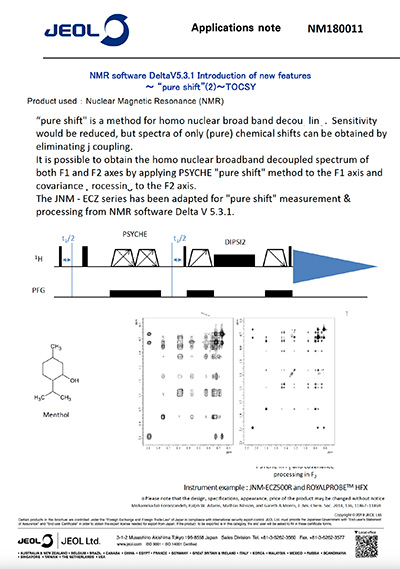NMR software DeltaV5.3.1 - Introduction of new features - 